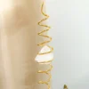 Captador de Energia Espiral com Cristal Bruto MD - Dourado - Coloca em Movimento Energia Parada