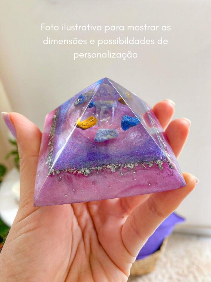 Orgonite Queóps pequena - Personalize a sua