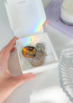 Kit de Cristais para Prosperidade e Abundância – Olho de Tigre, Pirita e Quartzo Rutilado - Imagem 5