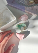 Kit de Cristais para Amor-próprio e Merecimento – Quartzo Rosa, Crisóprasio e Rodocrosita - Imagem 5