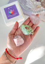 Kit de Cristais para Amor-próprio e Merecimento – Quartzo Rosa, Crisóprasio e Rodocrosita - Imagem 2