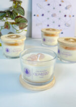 Vela Aromática Quartzo Rosa – Vanilla | Despertar o Amor e o Autocuidado