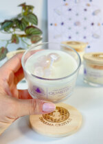 Vela Aromática Quartzo Rosa – Vanilla | Despertar o Amor e o Autocuidado - Imagem 3