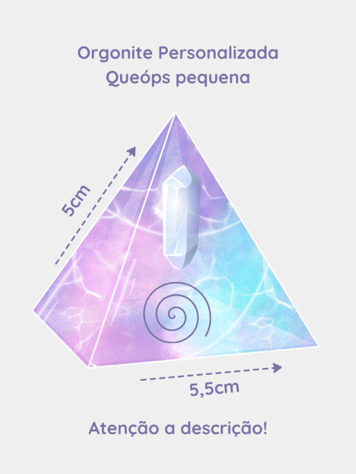 Orgonite Queóps pequena - Personalize a sua