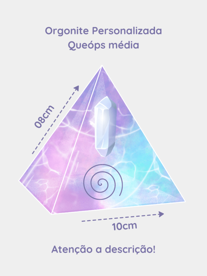 Orgonite Queóps média - Personalize a Sua