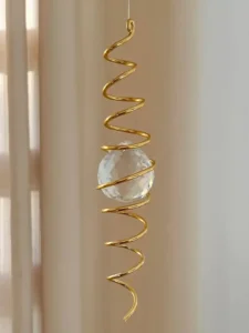 Captador de Energia Espiral – Suncatcher de Luz e Harmonia - Dourado - Imagem 3