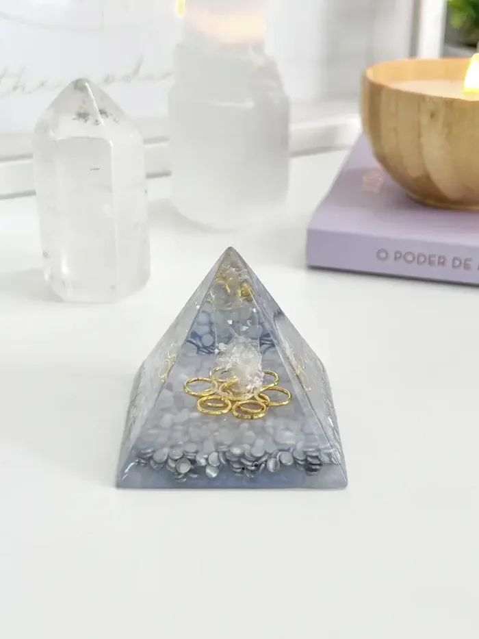 Mini Orgonite Cristal de Quartzo - Harmonia