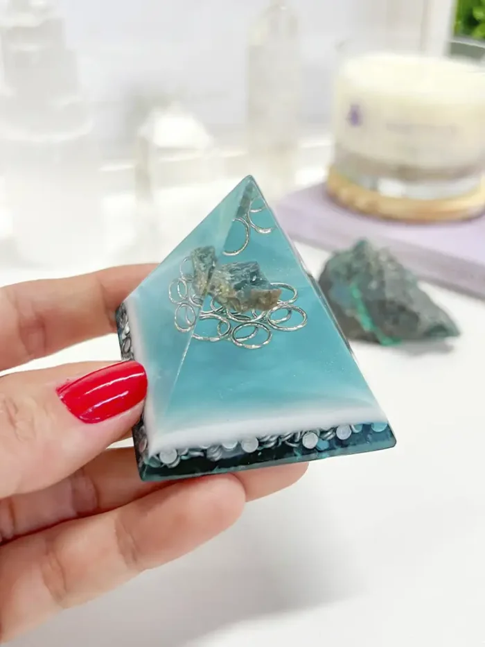 Mini Orgonite Apatita - Aumento Percepção Mental