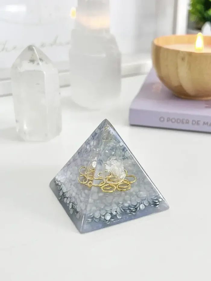 Mini Orgonite Cristal de Quartzo - Harmonia