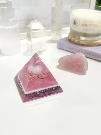 Mini Orgonite Quartzo Rosa