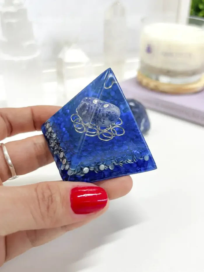 Mini Orgonite Sodalita - Concentração