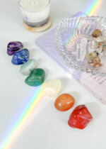 Kit de Pedras Roladas dos 7 Chakras – Cristais para Alinhamento Energético e Meditação
