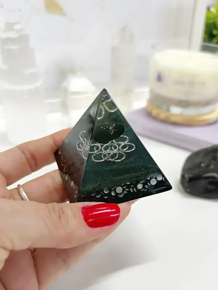 Mini Orgonite Turmalina Negra - Proteção