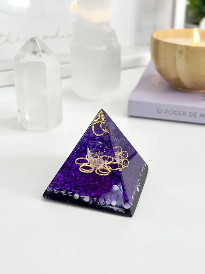 Mini Orgonite Ametista - Intuição