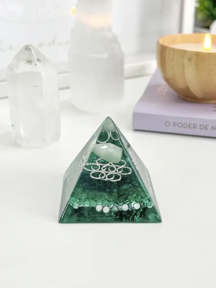 mini orgonite quartzo verde