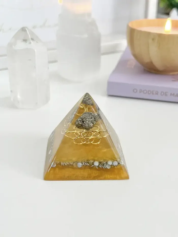 Mini Orgonite Pirita - Prosperidade e Oportunidades