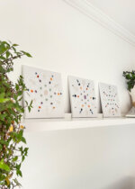 Quadros decorativos de cristais | Flor da vida | Trio Completo