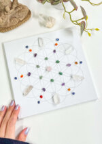 Quadro decorativo de cristais | Flor da vida | Amor e Equilíbrio - Imagem 2