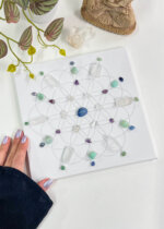 Quadro decorativo de cristais | Flor da vida | Clareza e Intuição - Imagem 2