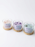 Kit Coleção Colors — As 3 Velas com Cristais Naturais | Dharma Cristais - Imagem 2