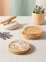 Suporte de Madeira para Cristais — Pinus Natural